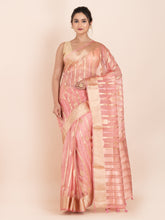KAVVYA  PINK ORGANZA SAREE
